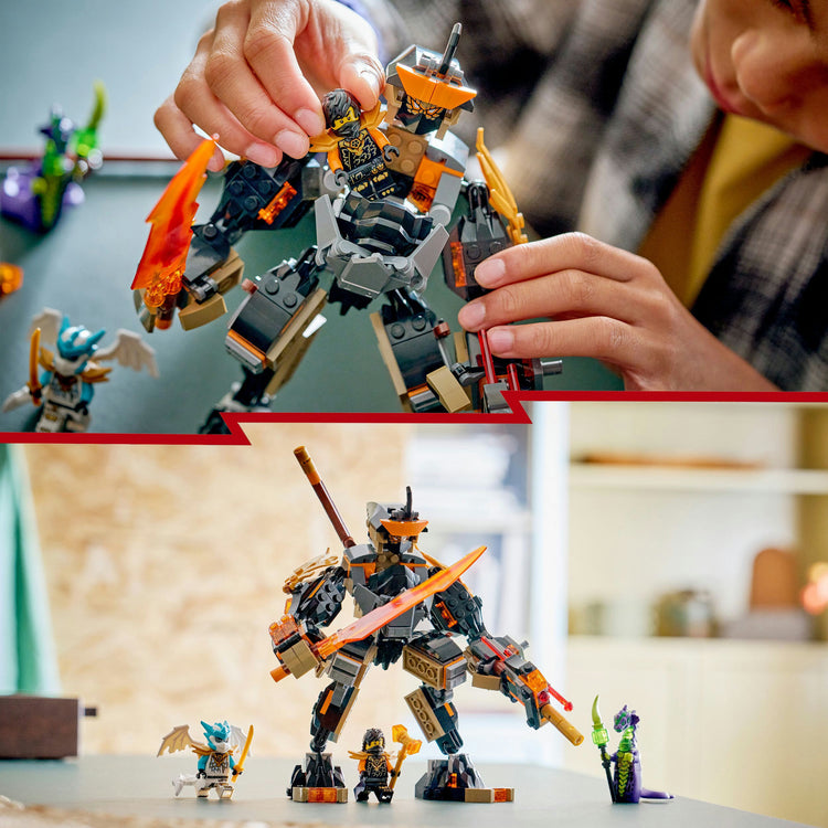 Lego Ninjago 71854 Le robot de mission Cole et Dragon Zane