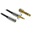 Delock stéréo jack 3,5 mm mâle à 3 broches> femelle