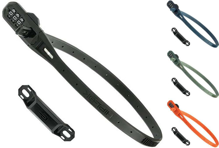 Serrure à attache de câble combo Hiplok z lok avec noyau en acier et serrure à combinaison