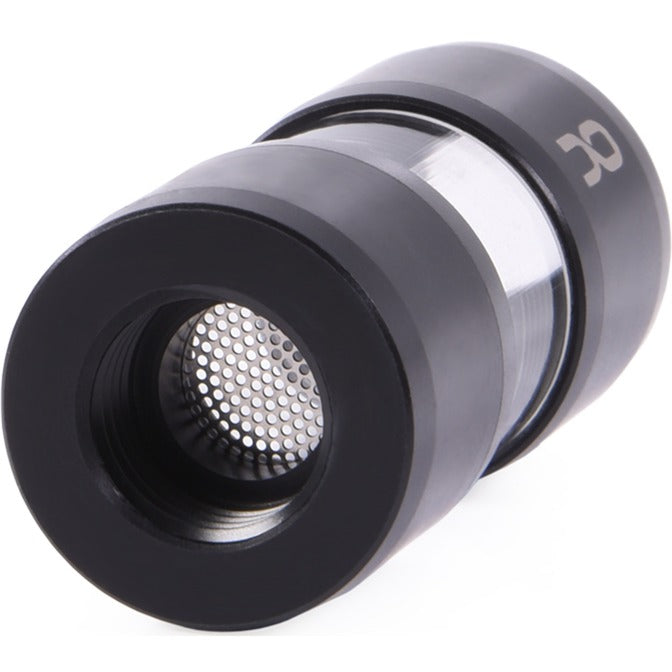 Alphacool eiszapfen filtre en ligne en acétal acrylique g1 4 filetage intérieur (noir transparent)