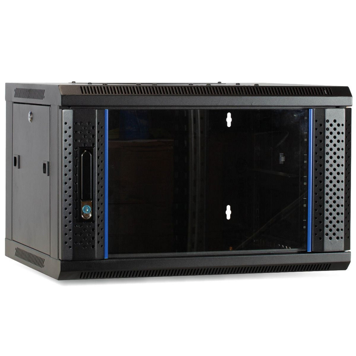 Armoire murale Dsi 4u avec rack serveur à porte vitrée (noir)