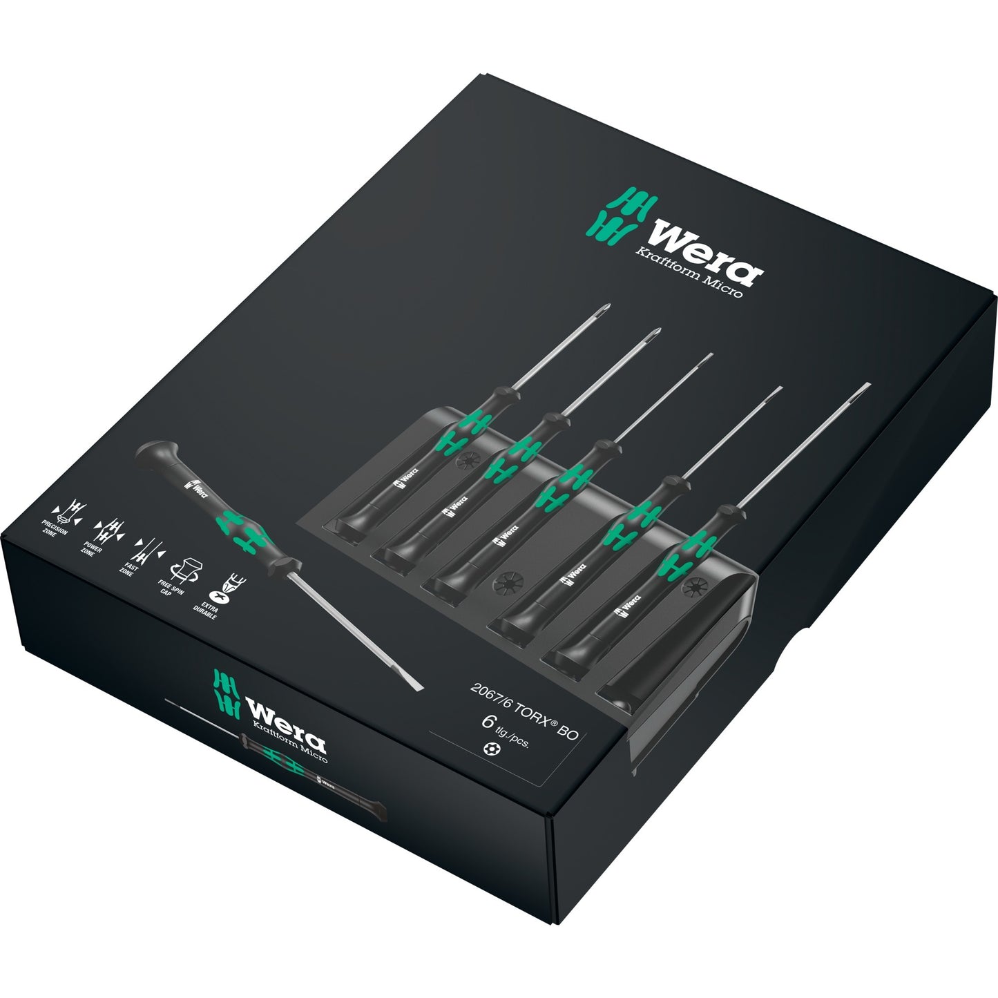 Wera 2067 6 Electronics Torx BO Tournevis Set + R
