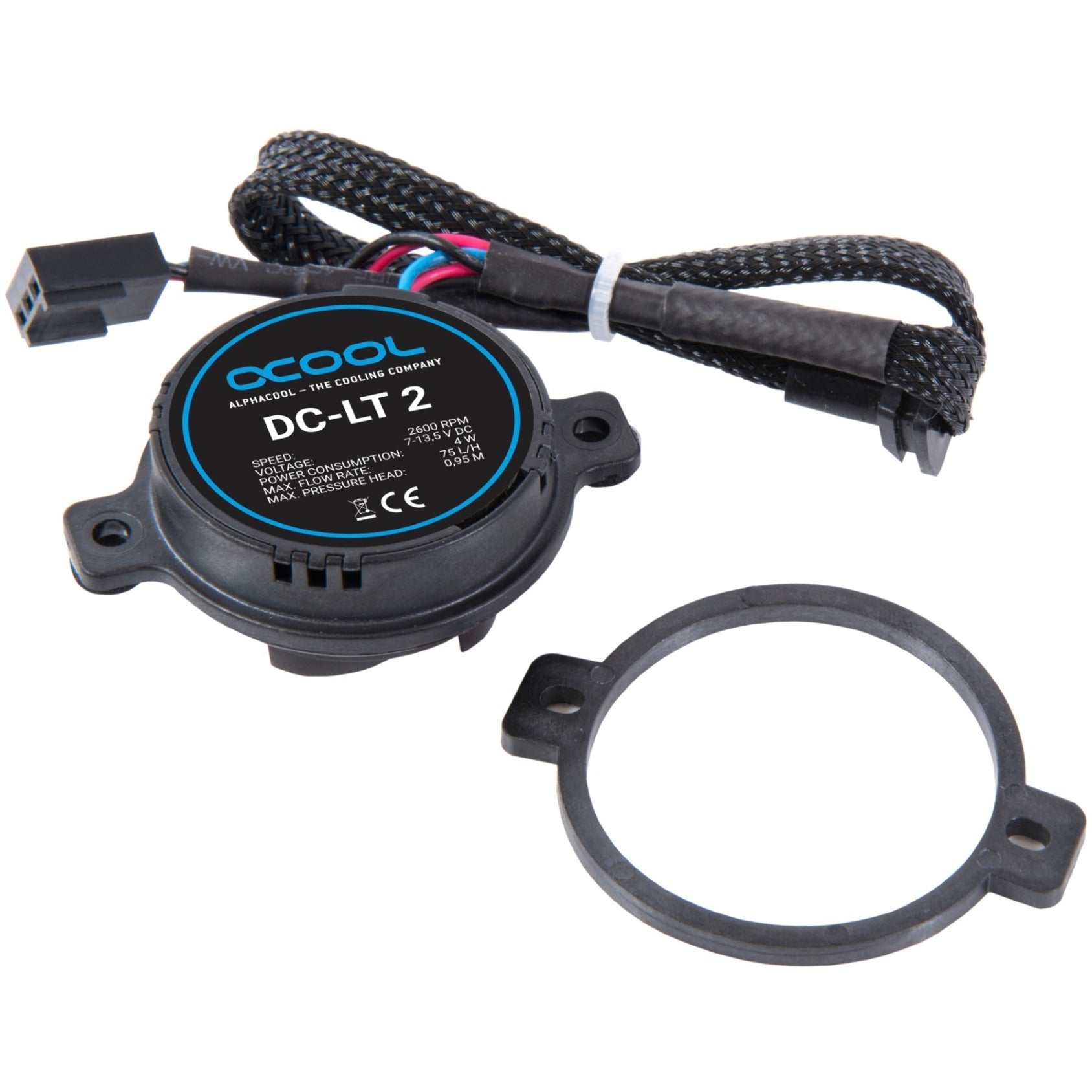 Alphacool dc-lt 2 - 2600rpm céramique - 12v dc - (3 sinus pcb) pompe (noir)