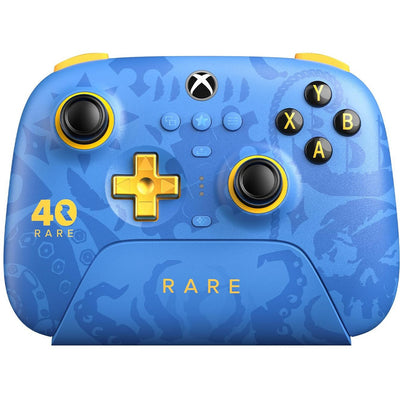 Contrôleur ultime 3 modes 8bitdo pour Xbox - édition rare du 40e anniversaire (or bleu, Xbox Series X|s, Xbox One, PC, Bluetooth USB-C 2,4 GHz)