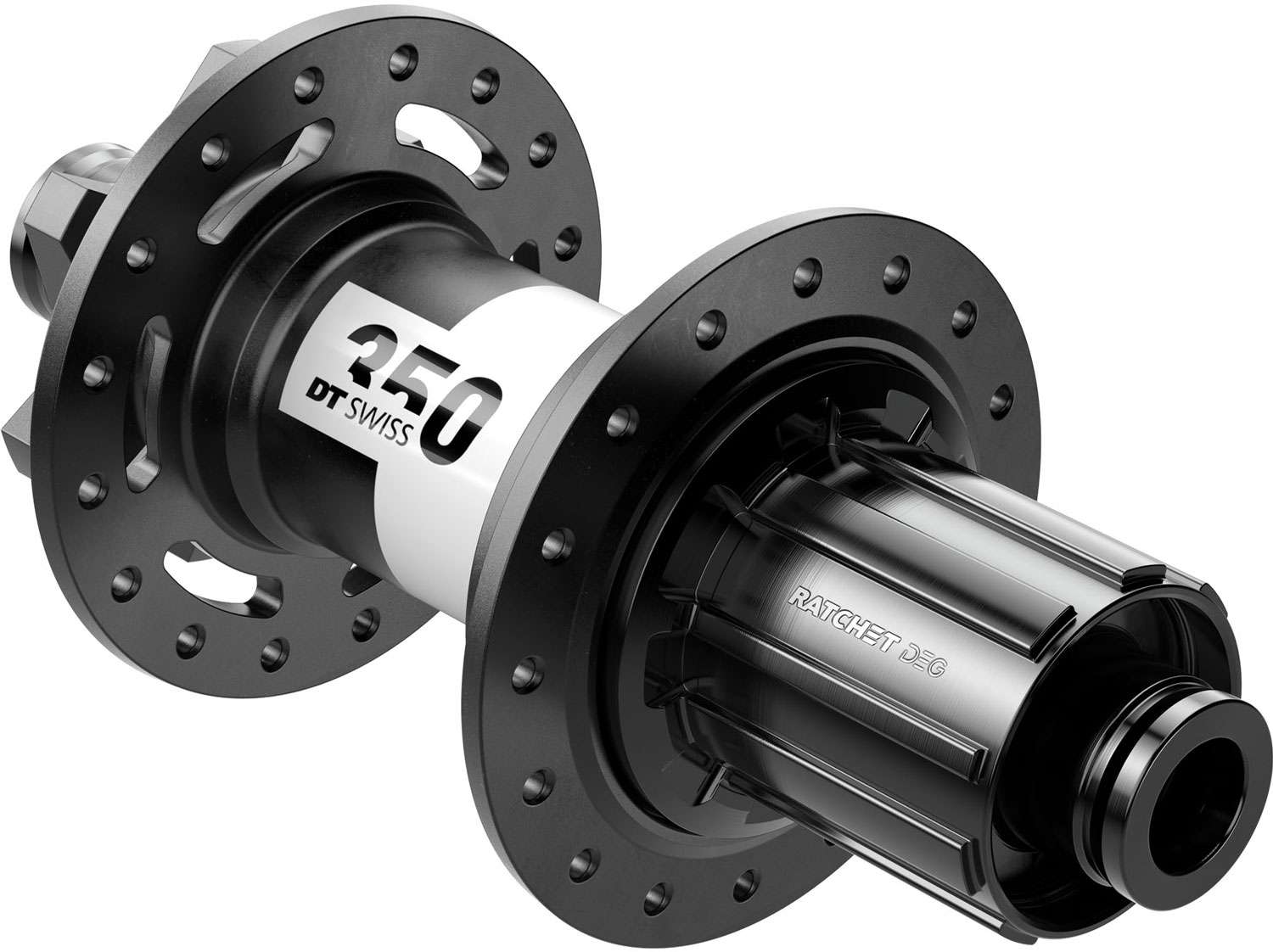 Moyeu arrière VTT DT Swiss 350 Classic DEG72 6 boulons 12x148mm