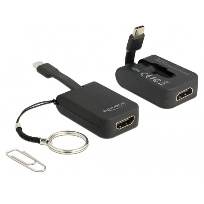 Dellock USB-C> Anneau de clé de l'adaptateur HDMI