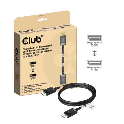 Club 3D DisplayPort 2.1 Bidirectional VESA DP80 Certified
