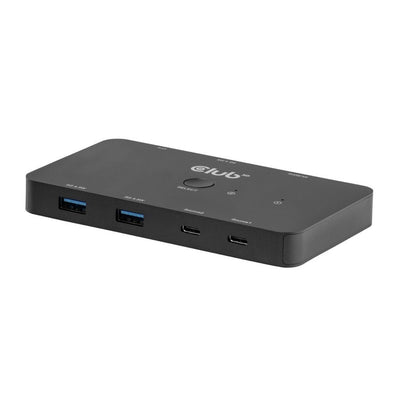 Club 3D CSV-2512 Commutateur KVM double USB-C vers HDMI (Noir, 4K 60 Hz)