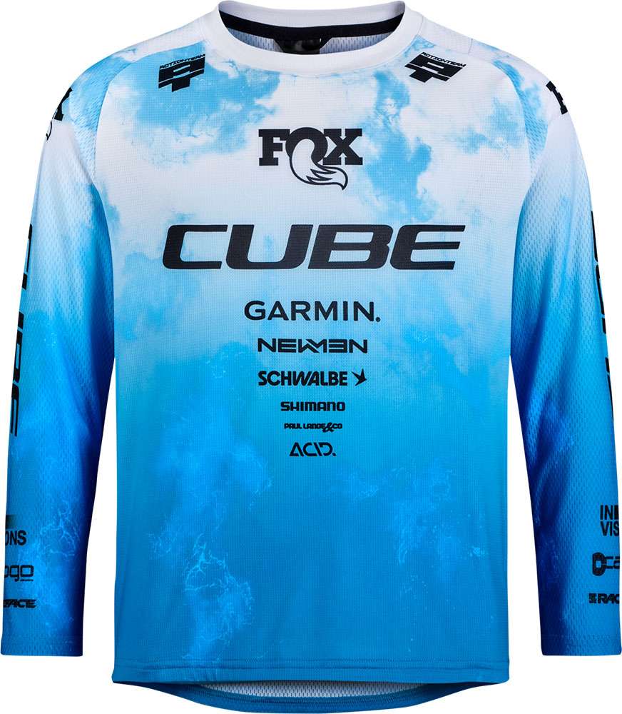 Cube rookie x action team - maillot vtt manches longues enfant
