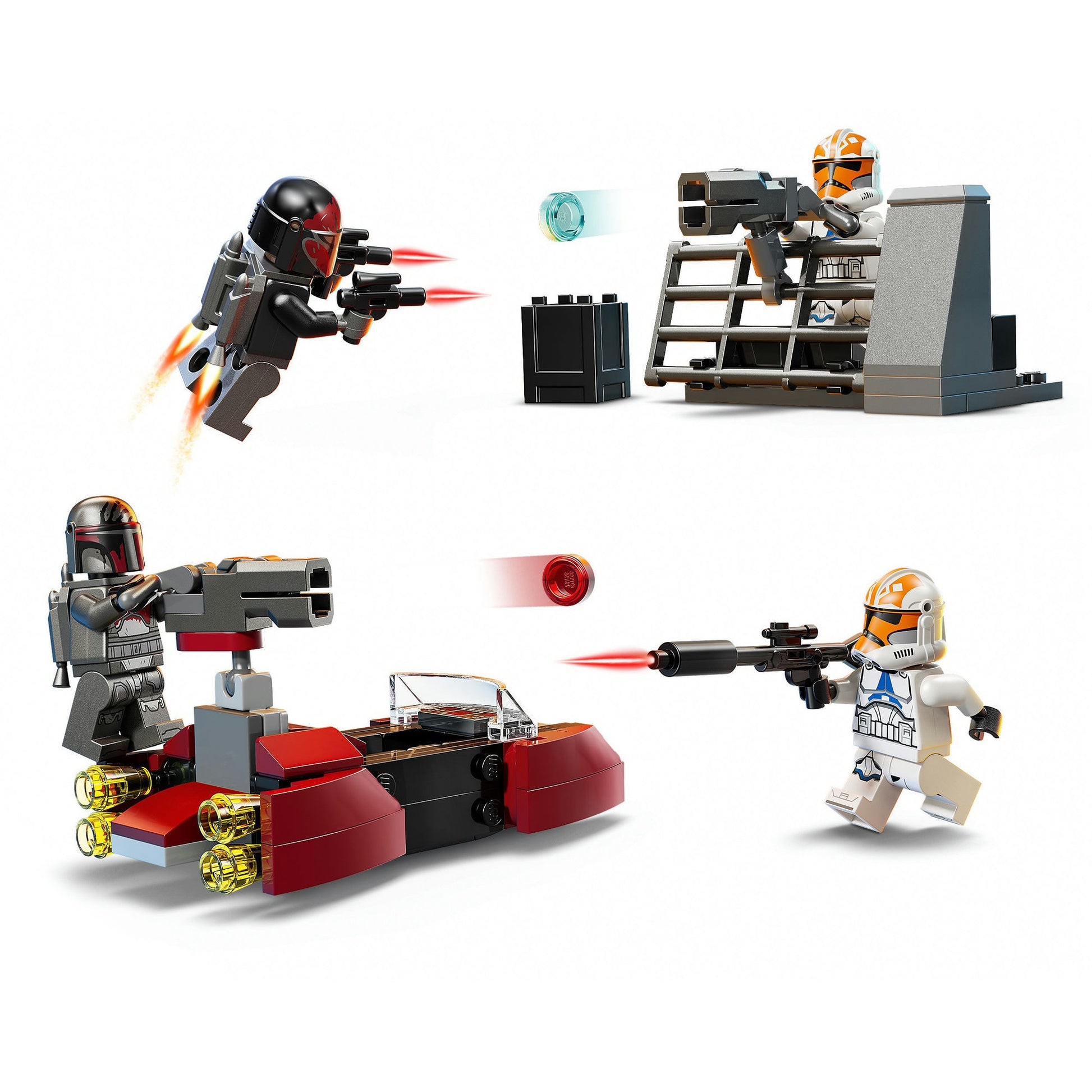 Lego Star Wars TM 75449 Pack de bataille du siège de Mandalore | 2 pièces