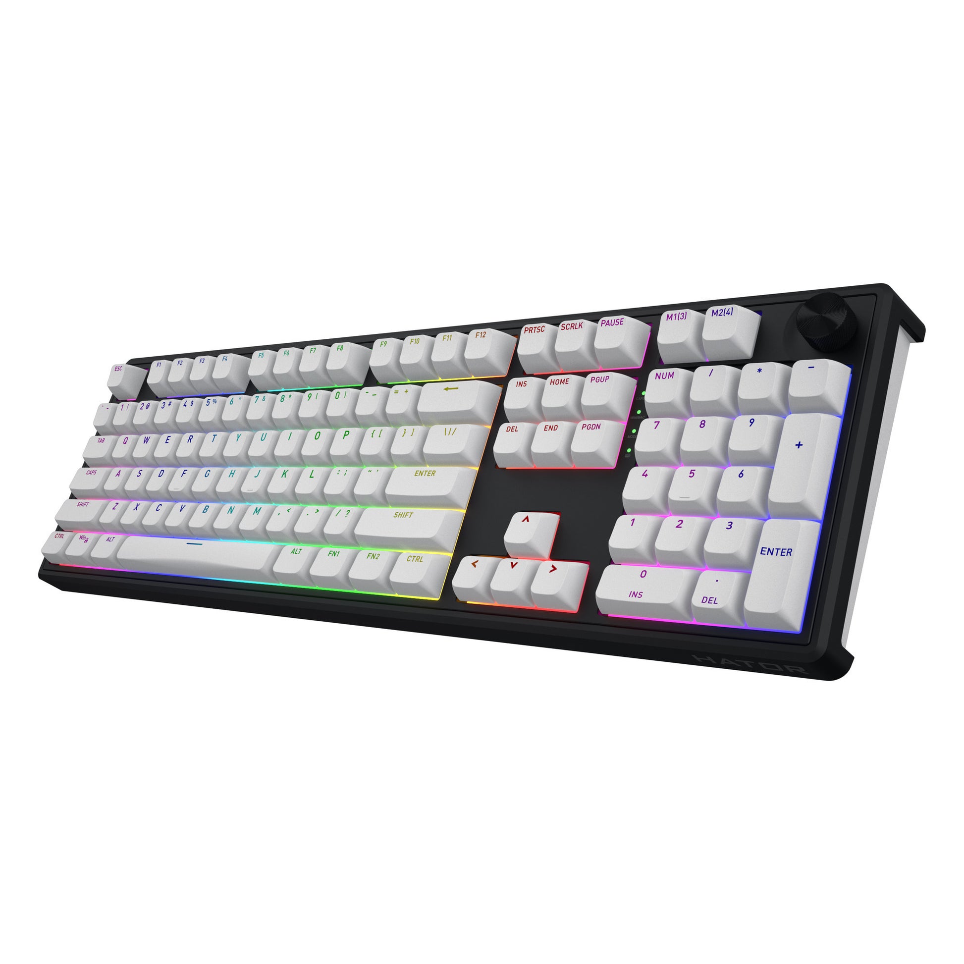 Hator skyfall sans fil, clavier de jeu (noir, disposition américaine, hator aurum citron, RVB, double shot abs, hot-swap, bluetooth usb-c 2,4 GHz)