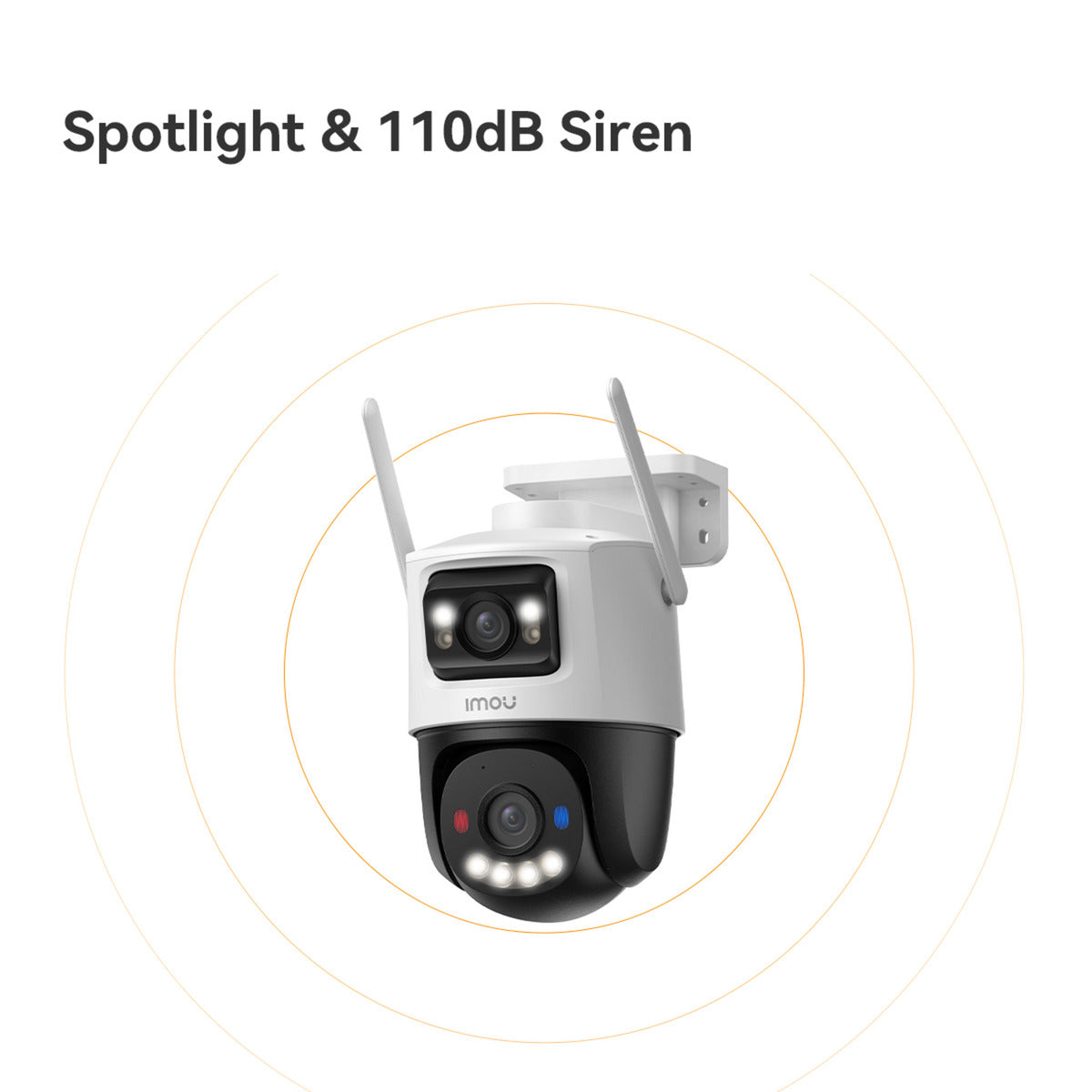Caméra de sécurité Imou cruiser dual 2 pro (blanc, 4mp, wifi 6, lan)