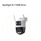 Caméra de sécurité Imou cruiser dual 2 pro (blanc, 4mp, wifi 6, lan)