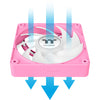 Thermaltake ct120 ex argb sync ventilateur de refroidissement pour PC rose (pack de 3 ventilateurs) ventilateurs de boîtier (rose, 3 pièces, 120 x 120 x 25 mm, pwm)