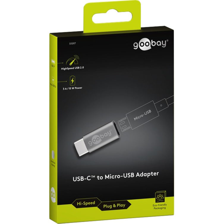 Adaptateur GOOBAY USB-C à micro-USB