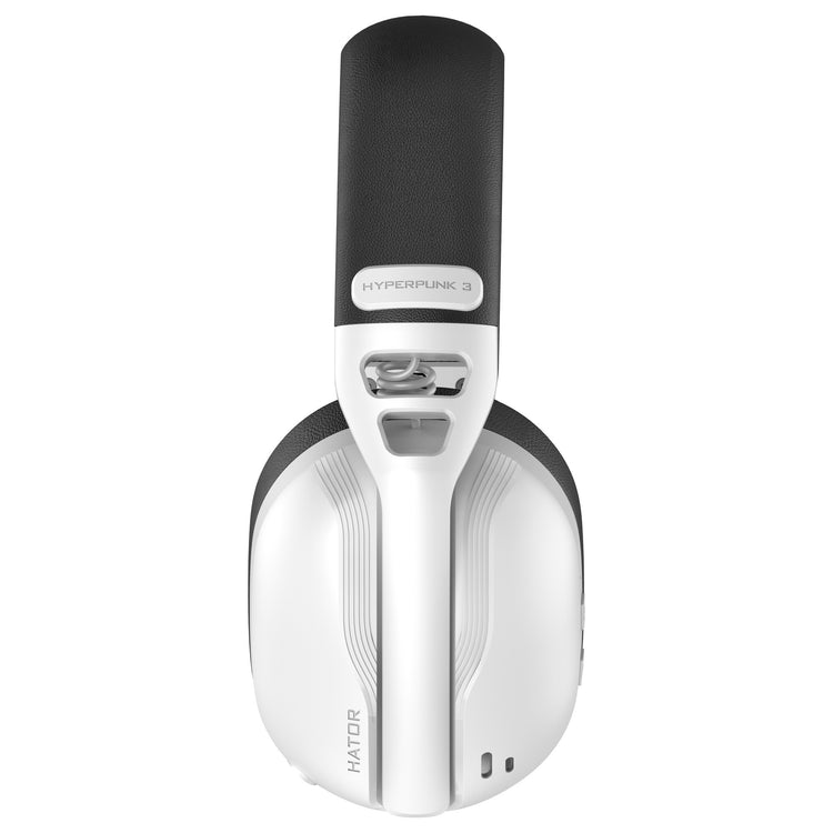 Hator hyperpunk 3 casque de jeu sans fil (blanc, 2,4 GHz Bluetooth 5.4 USB-C)