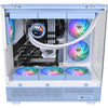 Thermaltake ct120 ex argb sync ventilateur de refroidissement PC hortensia bleu (pack de 3 ventilateurs) ventilateurs de boîtier (bleu clair, 3 pièces, 120 x 120 x 25 mm, pwm)