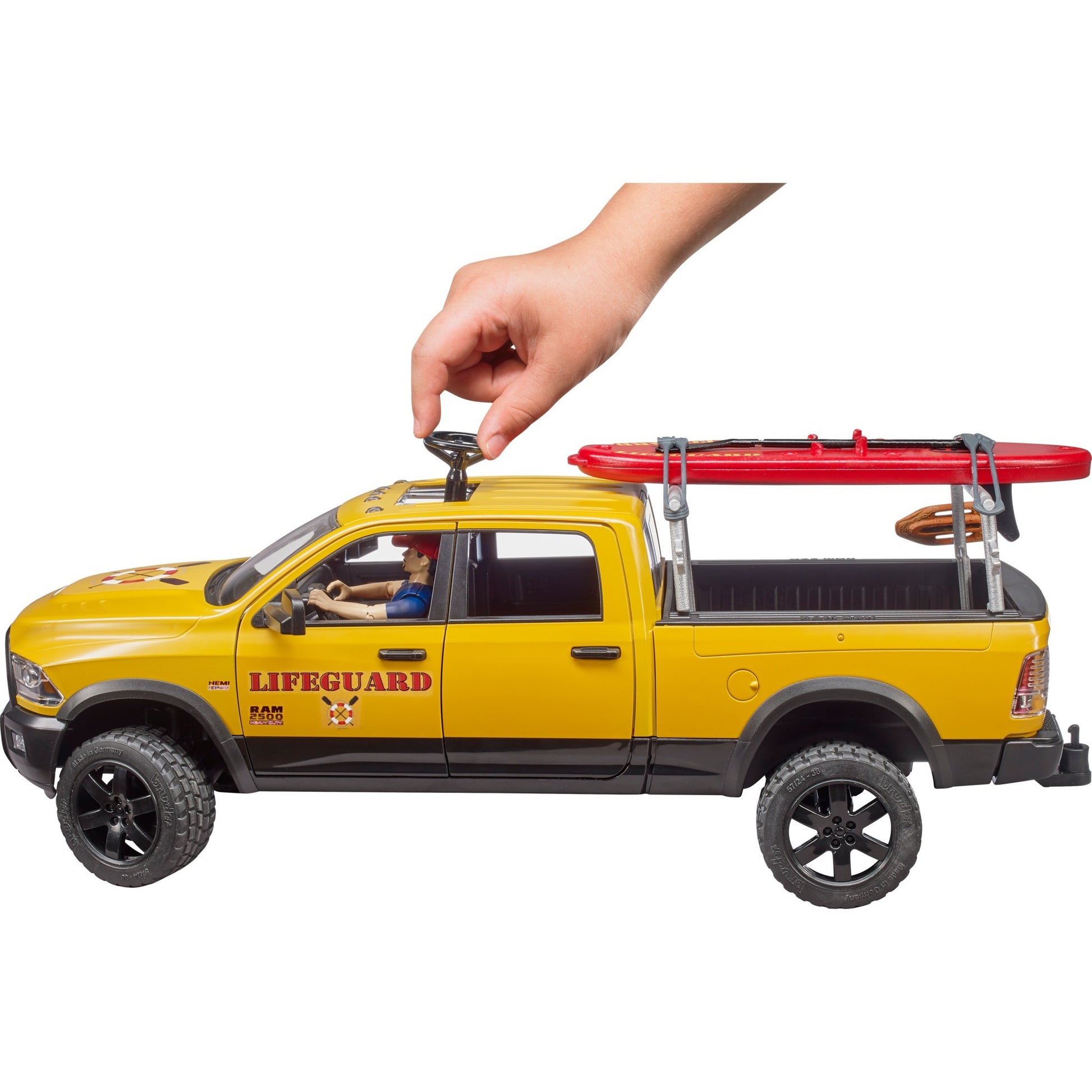 Bruder Dodge Ram 2500 Rescue Brigade Car avec sauveteur