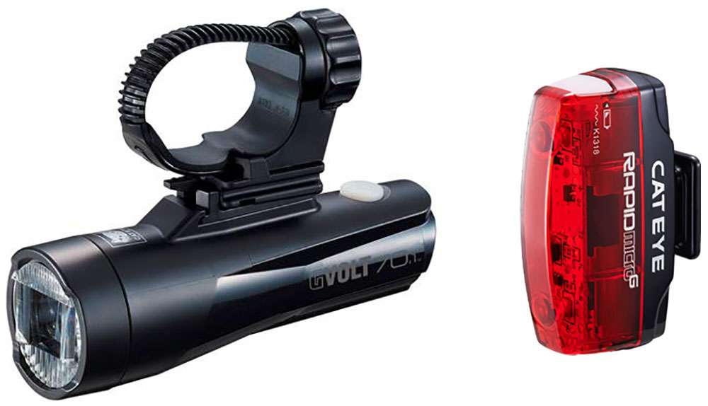 Cateye gvolt 70.1 + kit d'éclairage rapide micro g