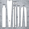 Kit de protection de cadre en gravier transparent Dyedbro