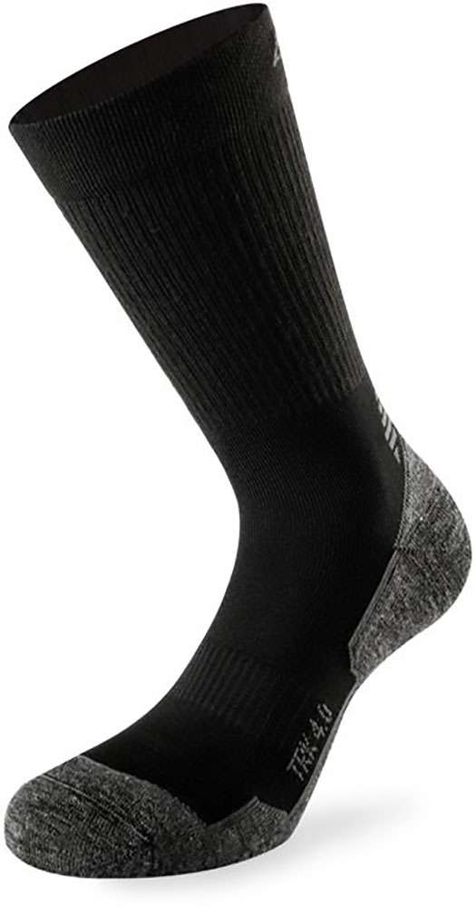 Lenz Walking chaussette Trekking 4.0 Polypropylène noir Gris Gris 35-38