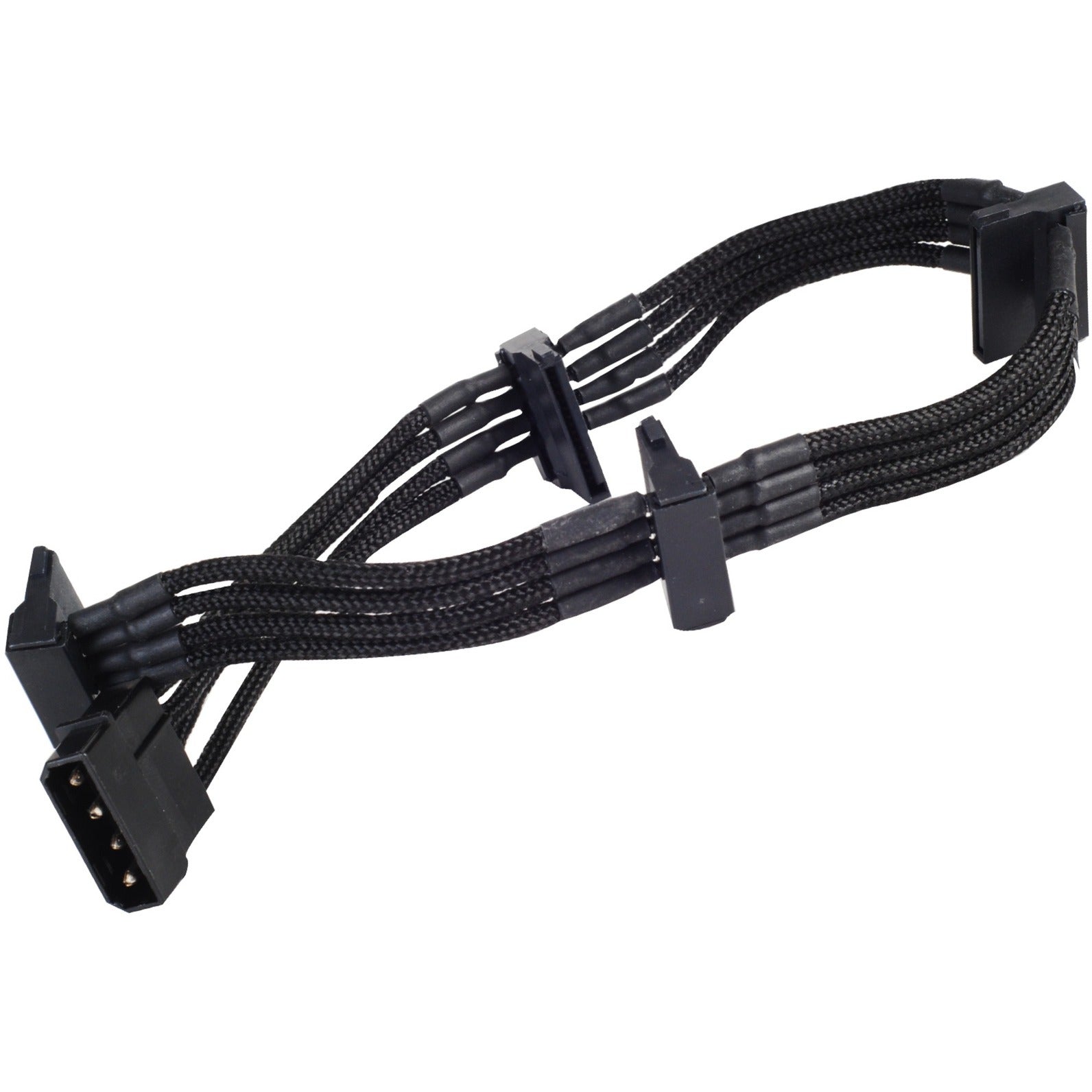 Adaptateur Silverstone Molex à 4 broches> 4x Sata à 15 broches