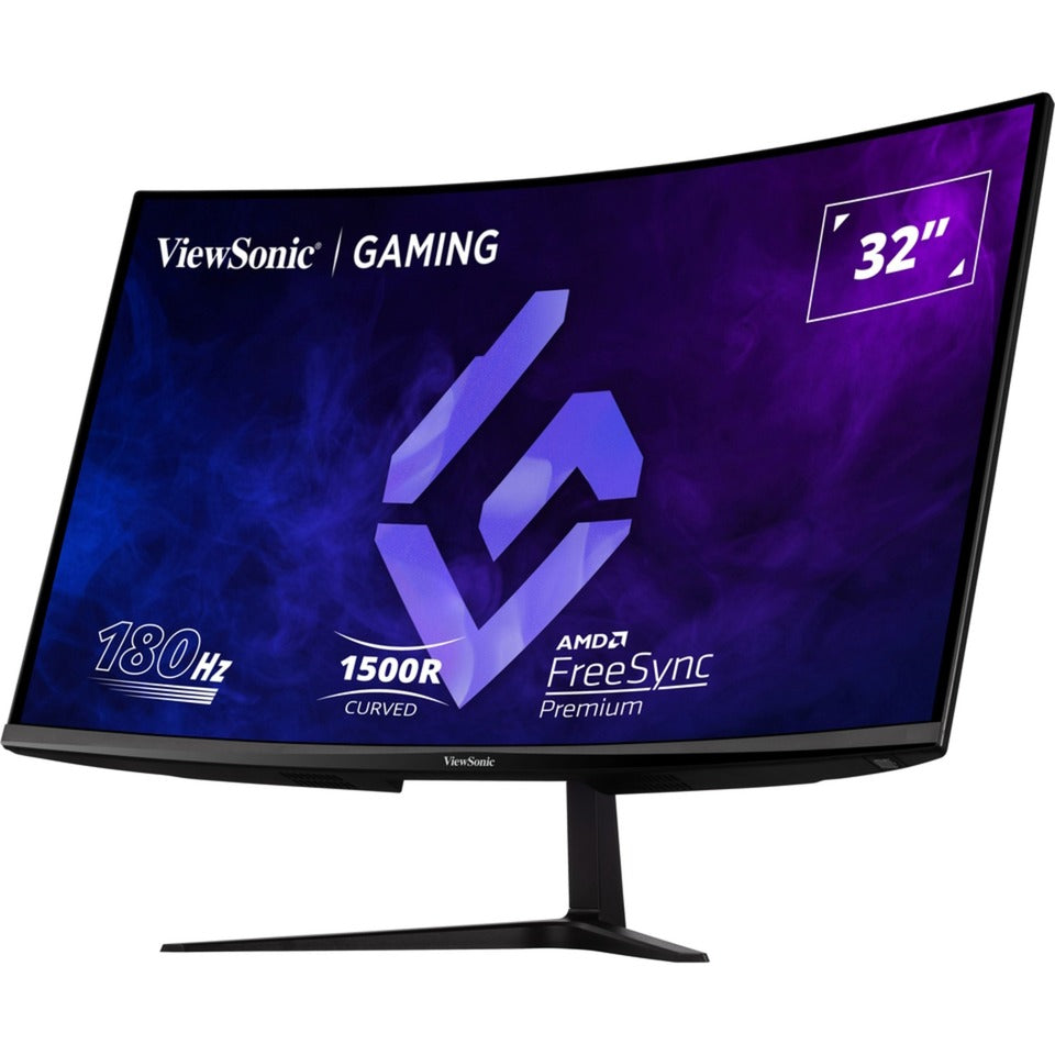 Moniteur de jeu incurvé Viewsonic vx3218-pc-mhd 32 (noir, 2x HDMI, 1x port d'affichage, 180 Hz)