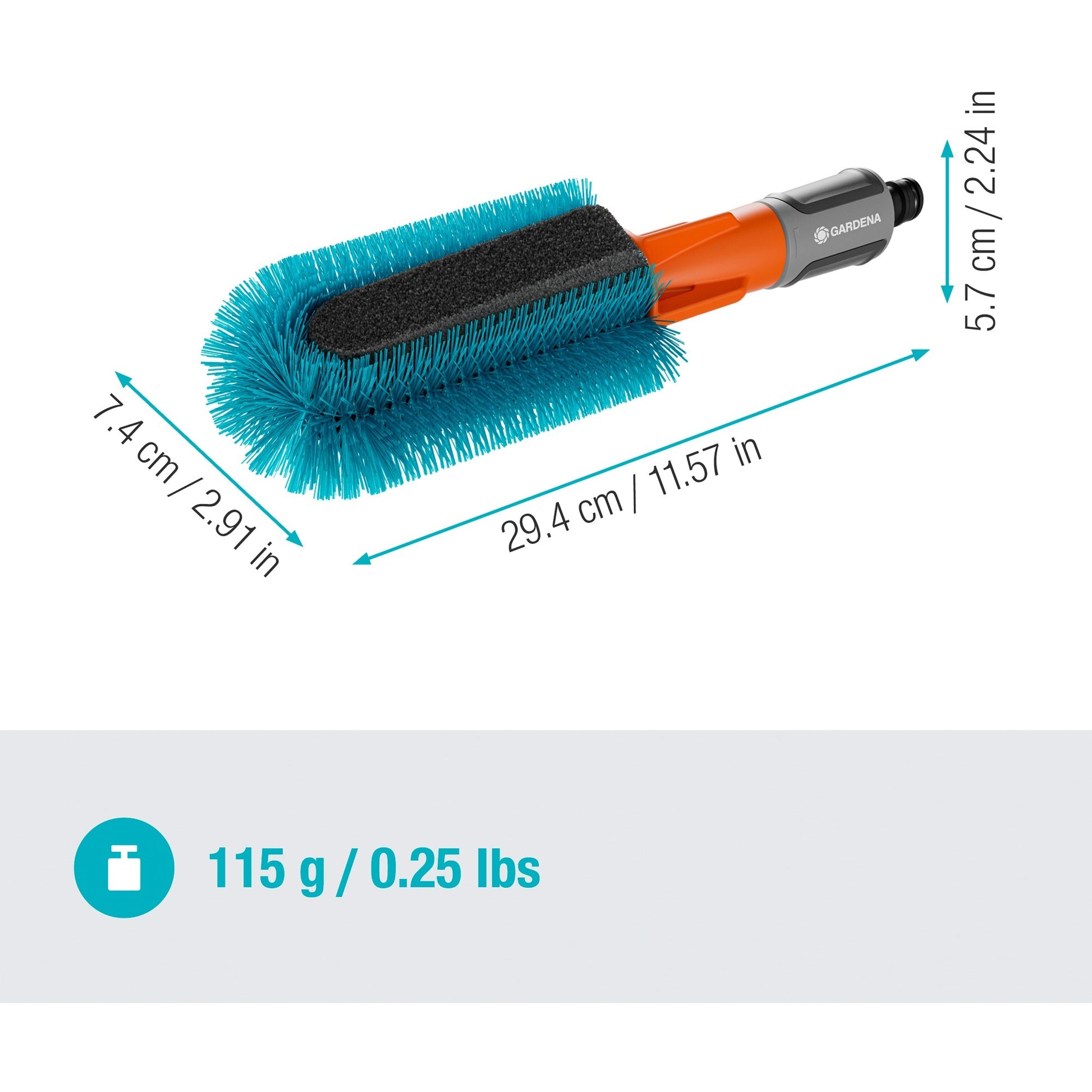 Gardena Cleansystem Fietsbrush, pour les vélos, les remorques