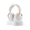 Mchose V9 Turbo+ Casque de jeu supra-auriculaire magnétique sans fil (or blanc brillant, Nintendo Switch, Playstation 4, Playstation 5, mobile, PC, Bluetooth USB 2,4 G)