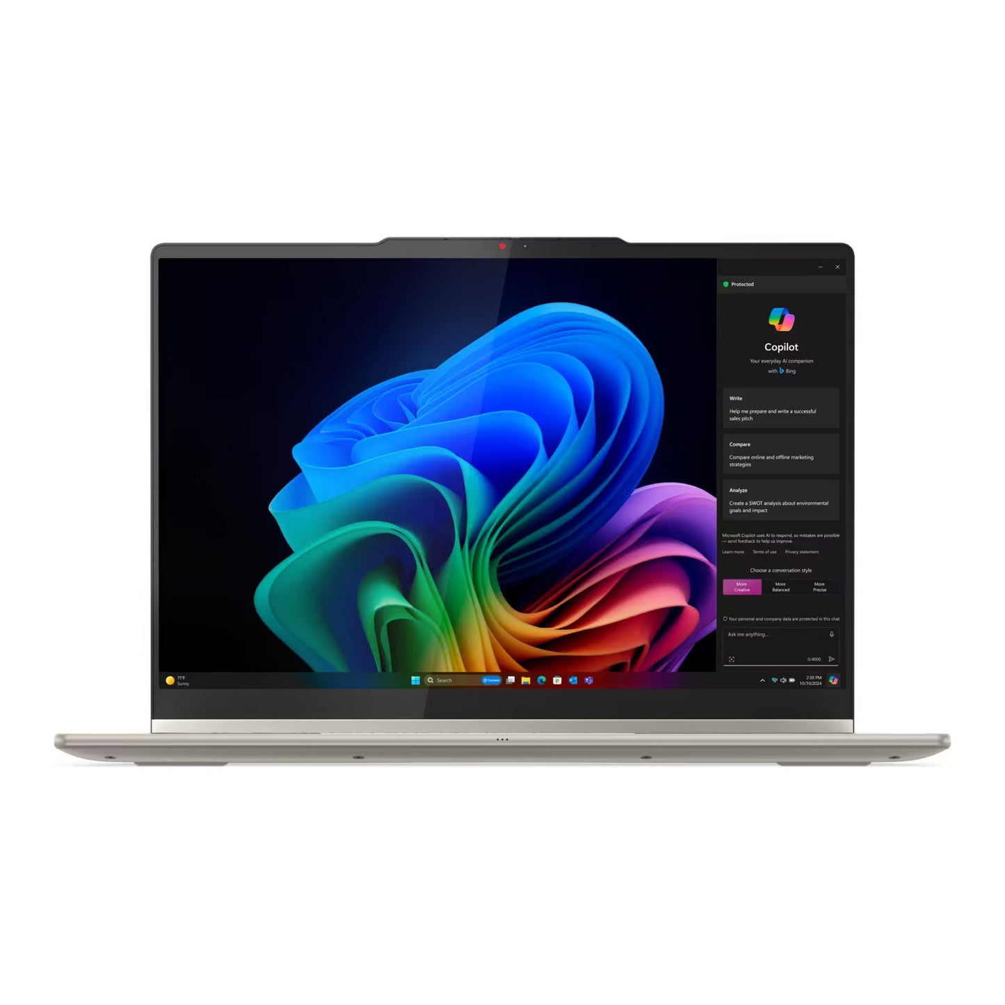 Lenovo yoga 7 2-en-1 14ill10 (83jq00fvmh) 14 copilot+ ordinateur portable (blanc brillant | core ultra 5 226v | graphiques intel arc 130v | 16 Go | SSD 512 Go | tactile)