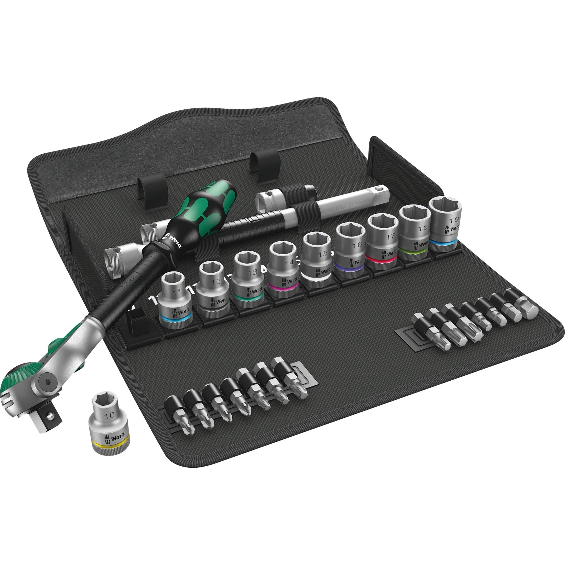 WERA 8100 SC 6 Zyklop Speed ​​Rattels Set, 1 2 Drive