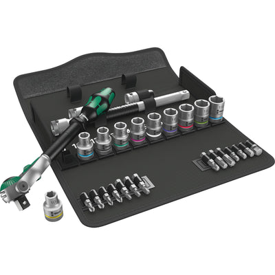WERA 8100 SC 6 Zyklop Speed ​​Rattels Set, 1 2 Drive