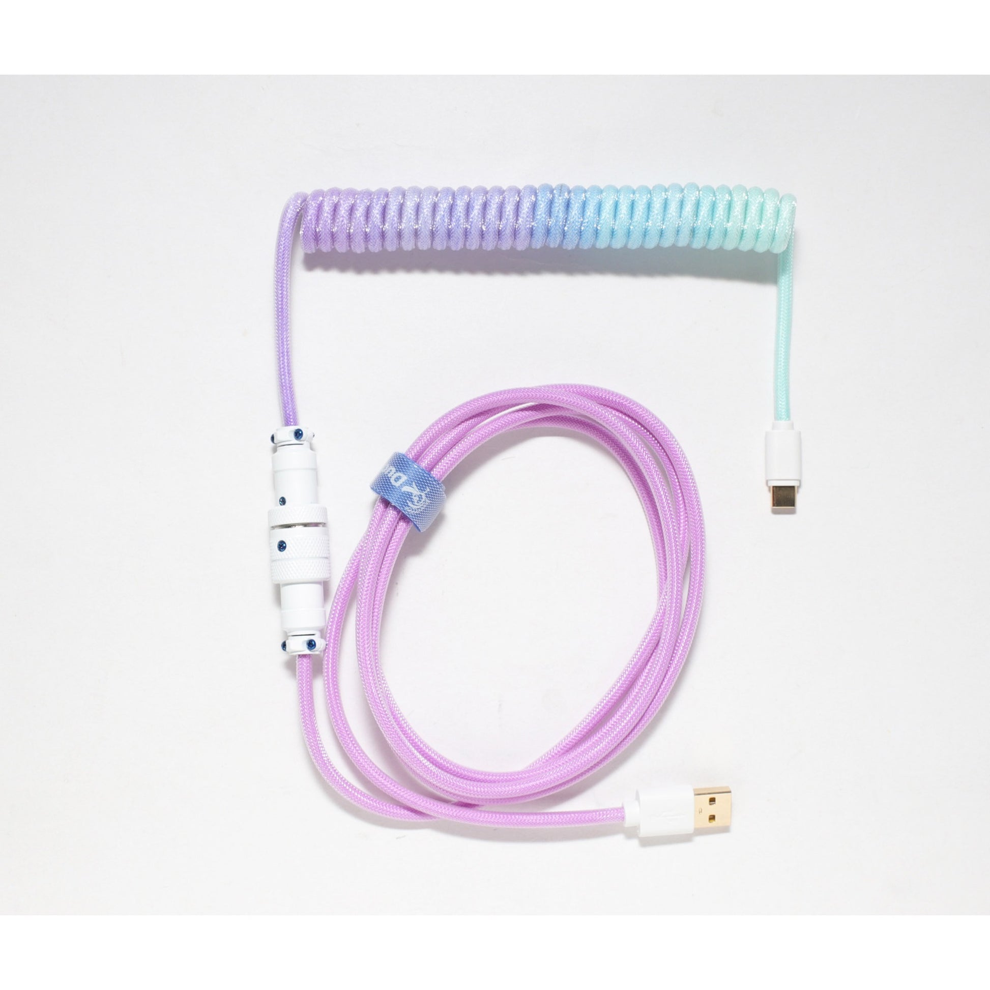 Câble spiralé Ducky V2 Azure