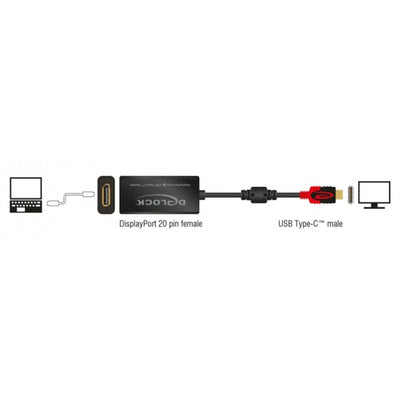 Adaptateur Dellock DisplayPort pour USB-C Monitor 4K