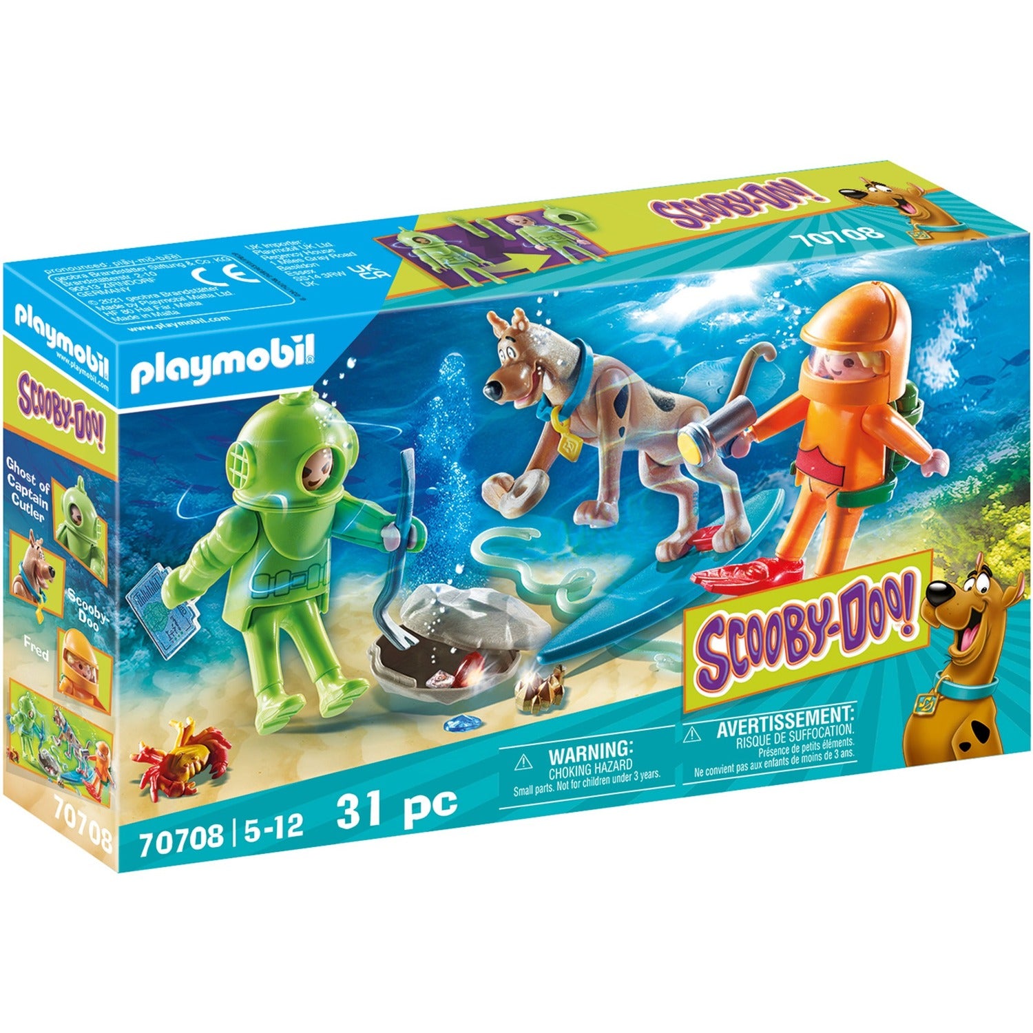 Playmobil Scooby-Doo! Aventure avec fantôme ou capitaine Cutler