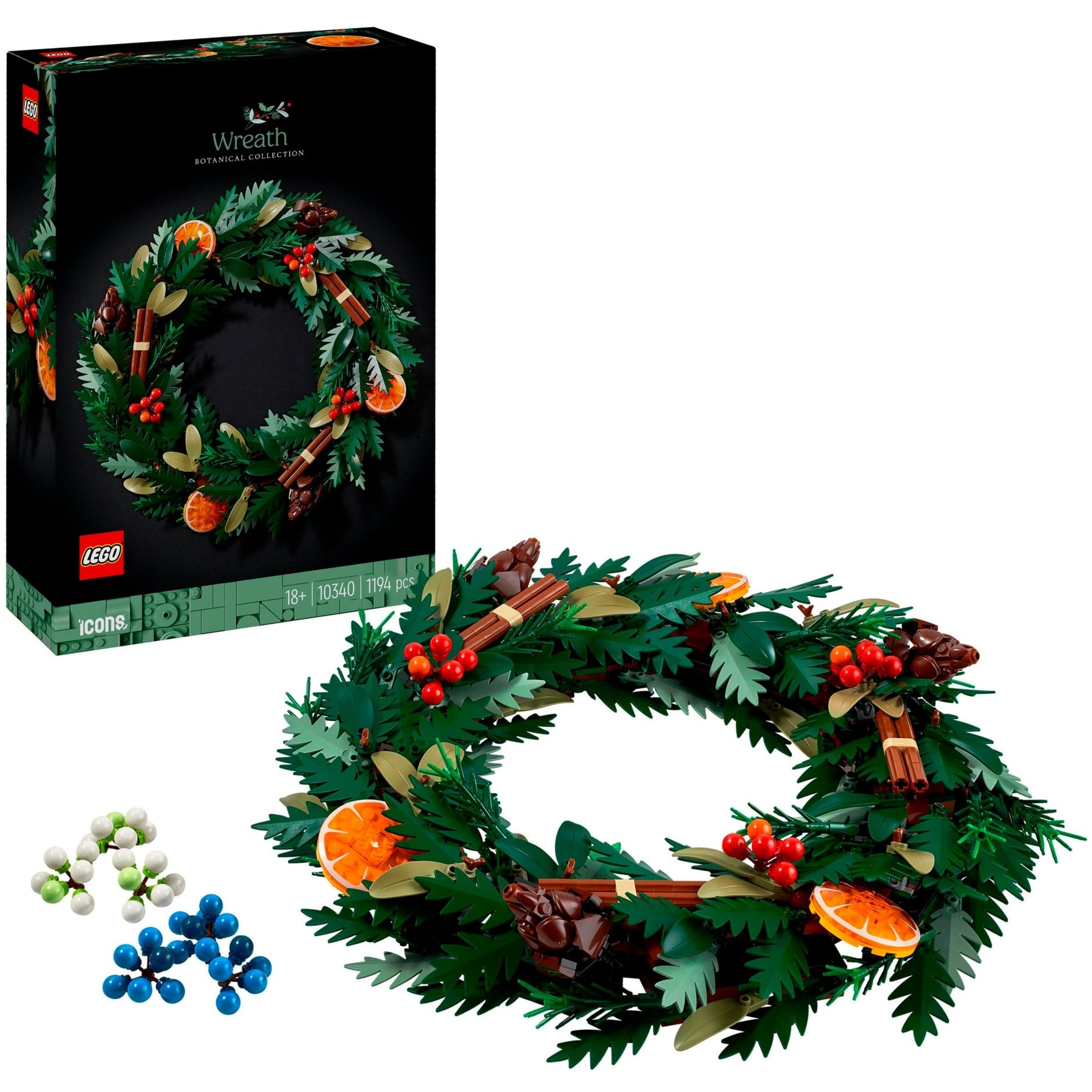 Icônes Lego - jouet de construction de couronne d'automne (10340)