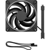 Fractal design momentum 14 ventilateur de boîtier rgb (noir, 140 x 140 x 25 mm, pwm)