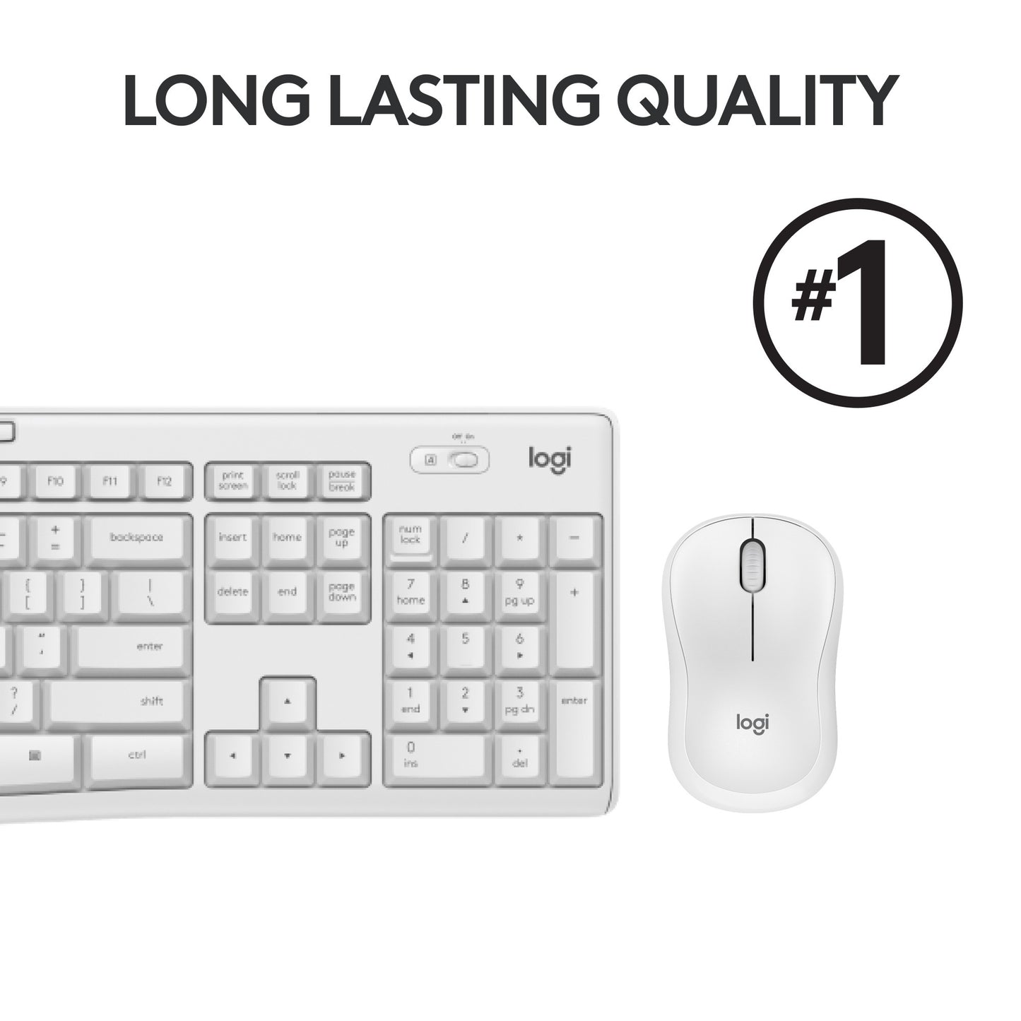 Logitech MK295 Clavier et combo de souris sans fil silencieux Logitech MK295
