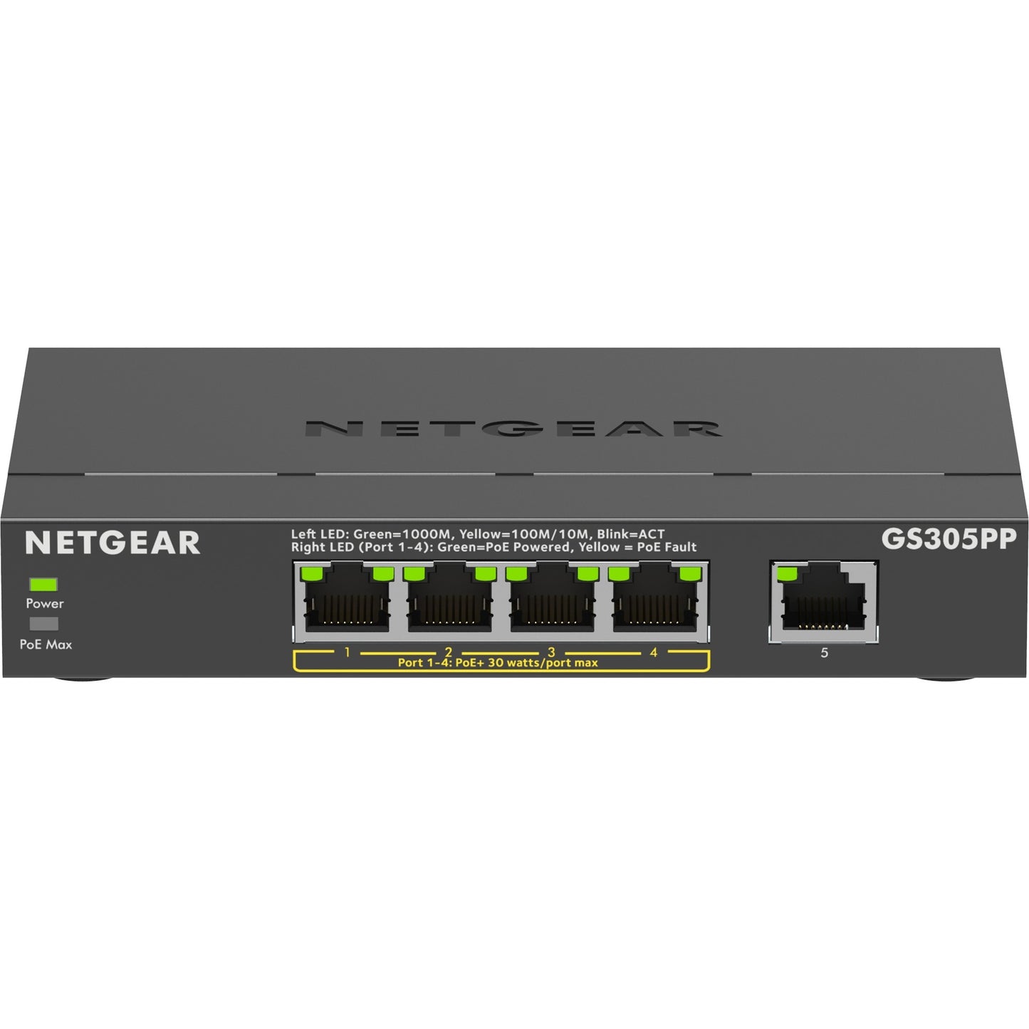 NetGear 5 ports Gigabit Ethernet Poe + commutateur non géré (GS3