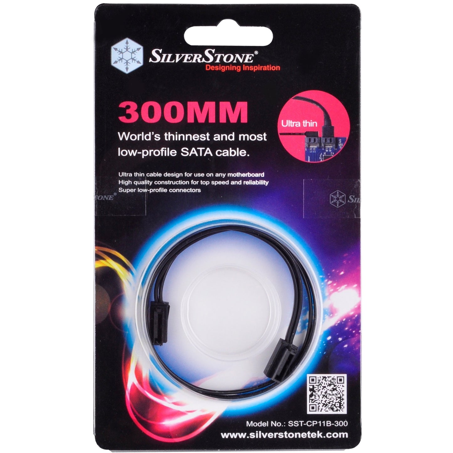 Câble Silverstone Sata III 30 cm