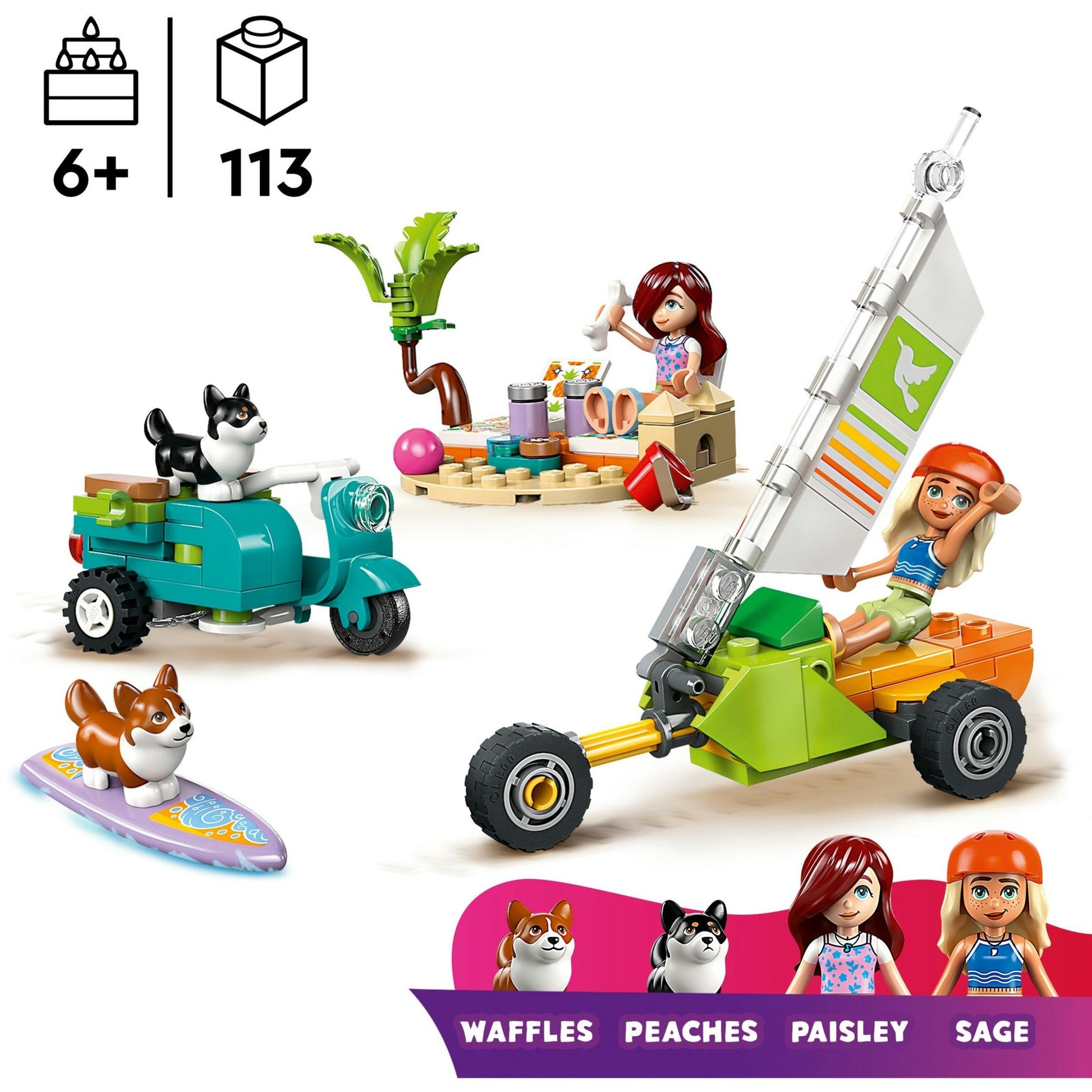 LEGO LEGO Amis 42641 Surfing Scooter Pleasure avec les chiens