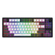 Hator skyfall pro sans fil, clavier de jeu (noir, disposition américaine, hator aurum vanille silencieux, 80 % (tkl), RVB, pbt double-shot, échange à chaud, USB-C Bluetooth 2,4 GHz)