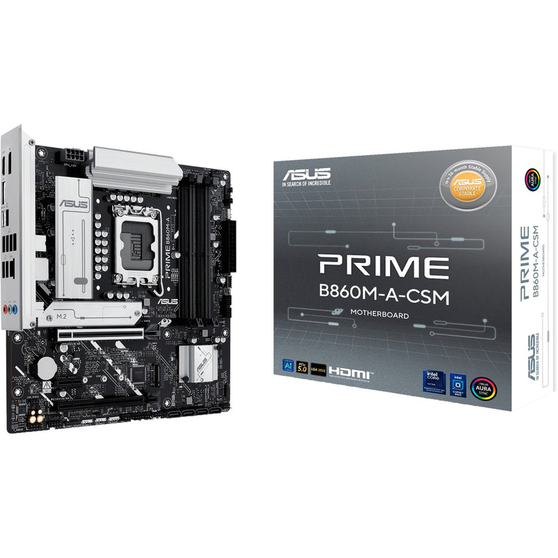 Carte mère Asus prime b860m-a-csm socket 1851 (raid, 2,5 Go-lan, son, µatx)
