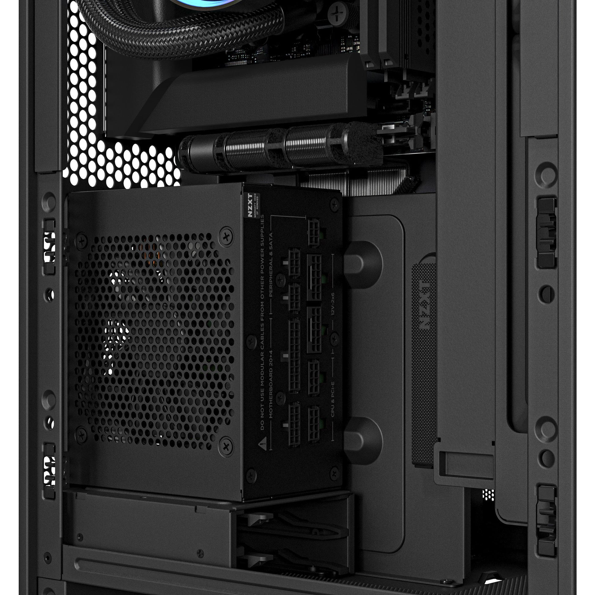 Boîtier mini tour Nzxt h2 flow (noir | 2x USB-A | 1x USB-C | verre trempé)