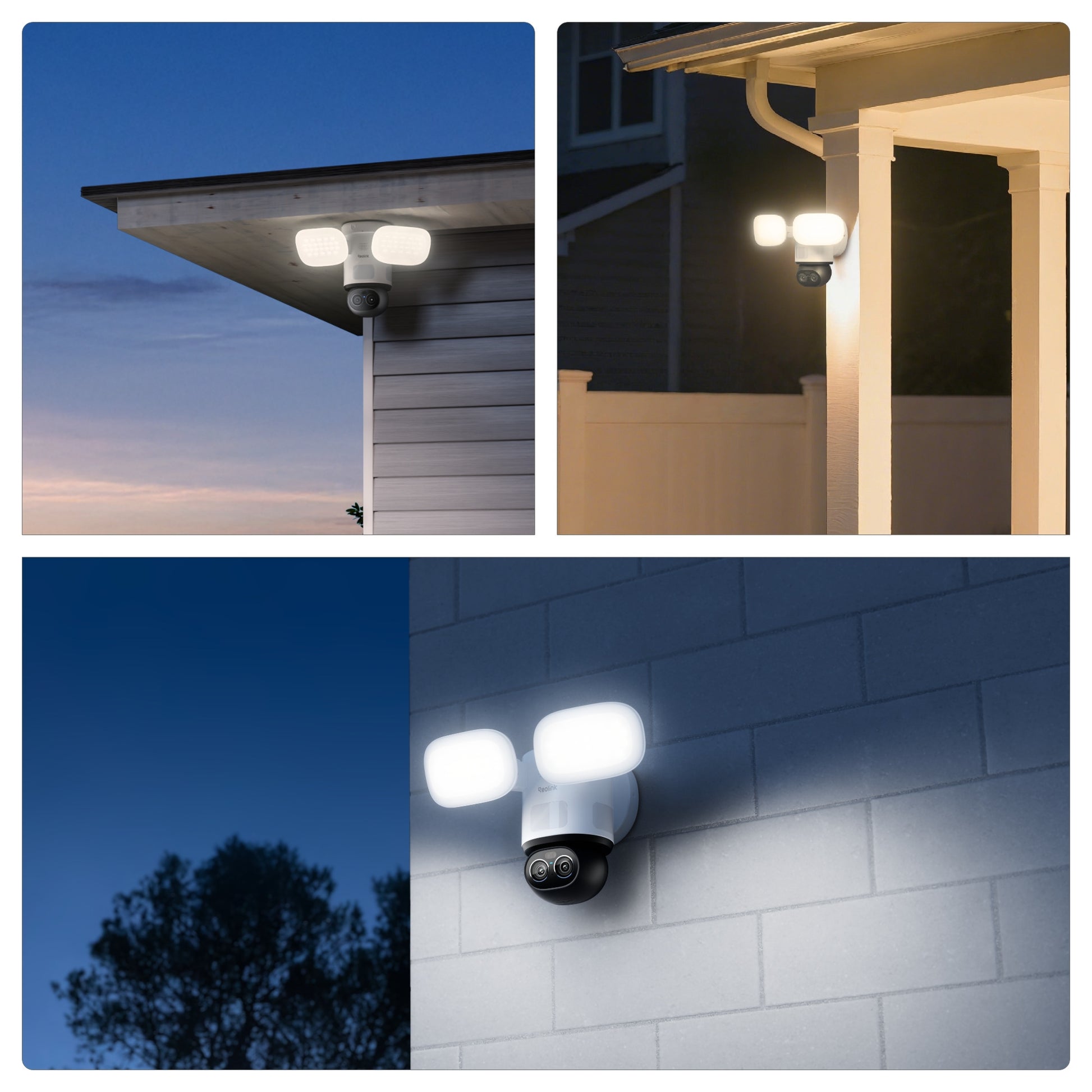 Caméra de sécurité wifi avec projecteur trackflex Reolink f850w (blanc, 4k, wifi)