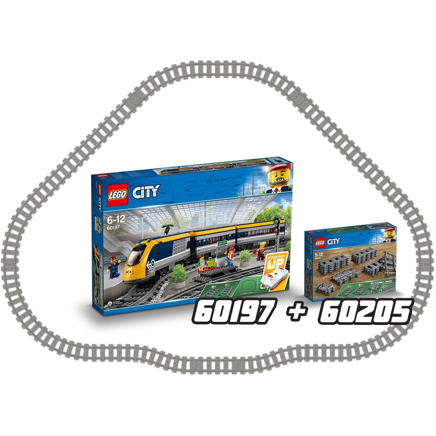 Lego City 60205 Rails flexibles 20 pièces