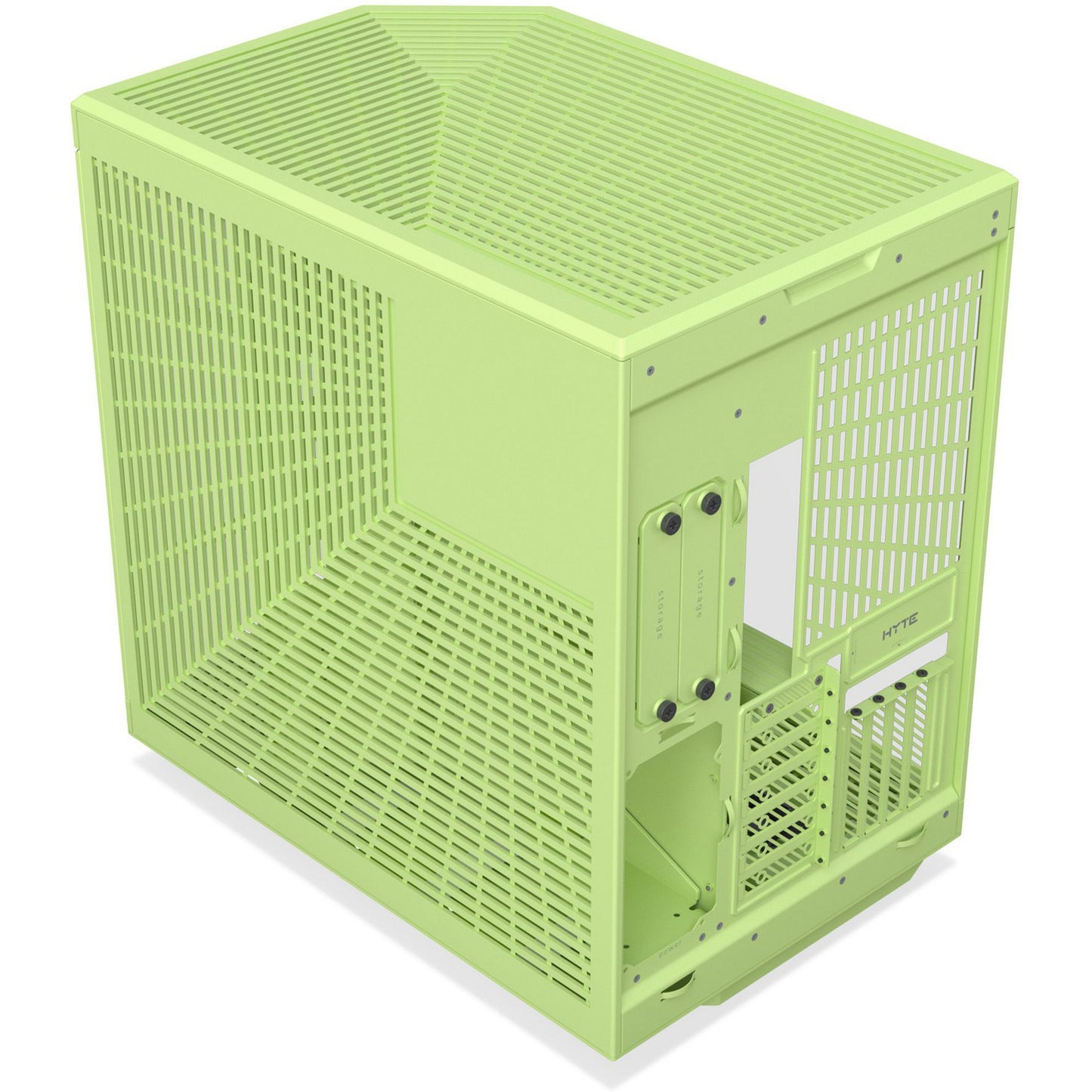 Boîtier tour midi Hyte y70 (vert clair | 2x USB-A | 1x USB-C | verre trempé)