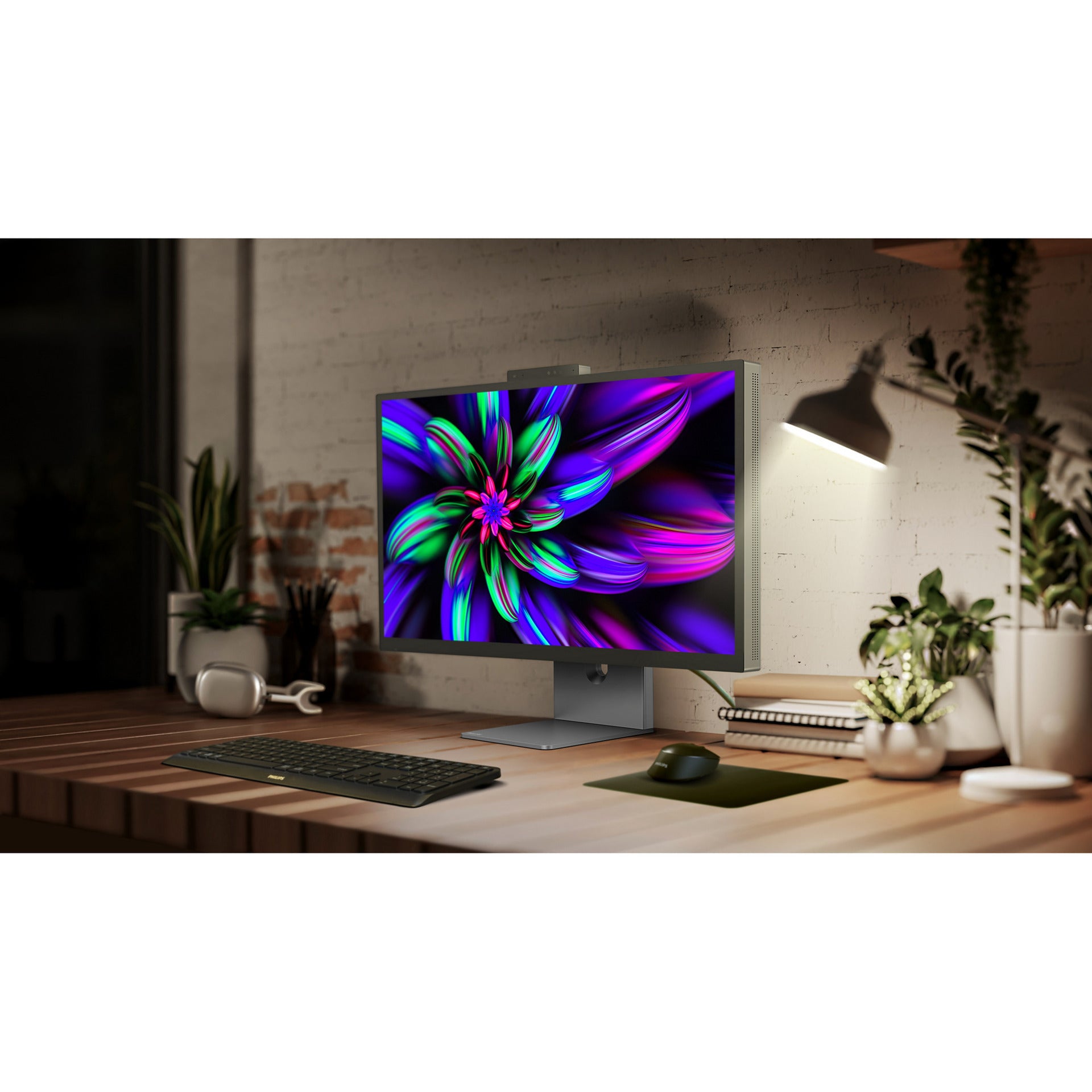 Moniteur Philips Brilliance 27e3u7903 27 5k uhd (gris, HDMI, Thunderbolt 4, USB, LAN, webcam)