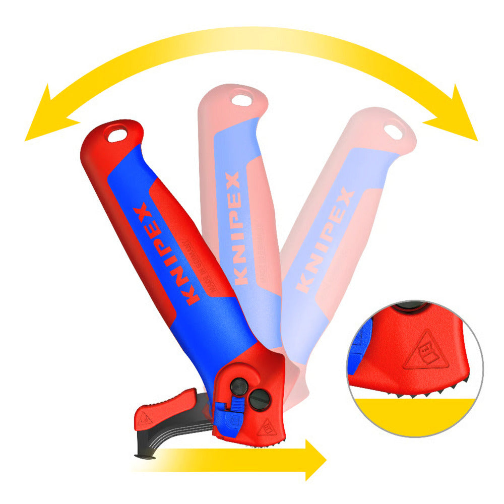 Couteau de démontage Knipex avec patin coulissant - 16 50 145 sb