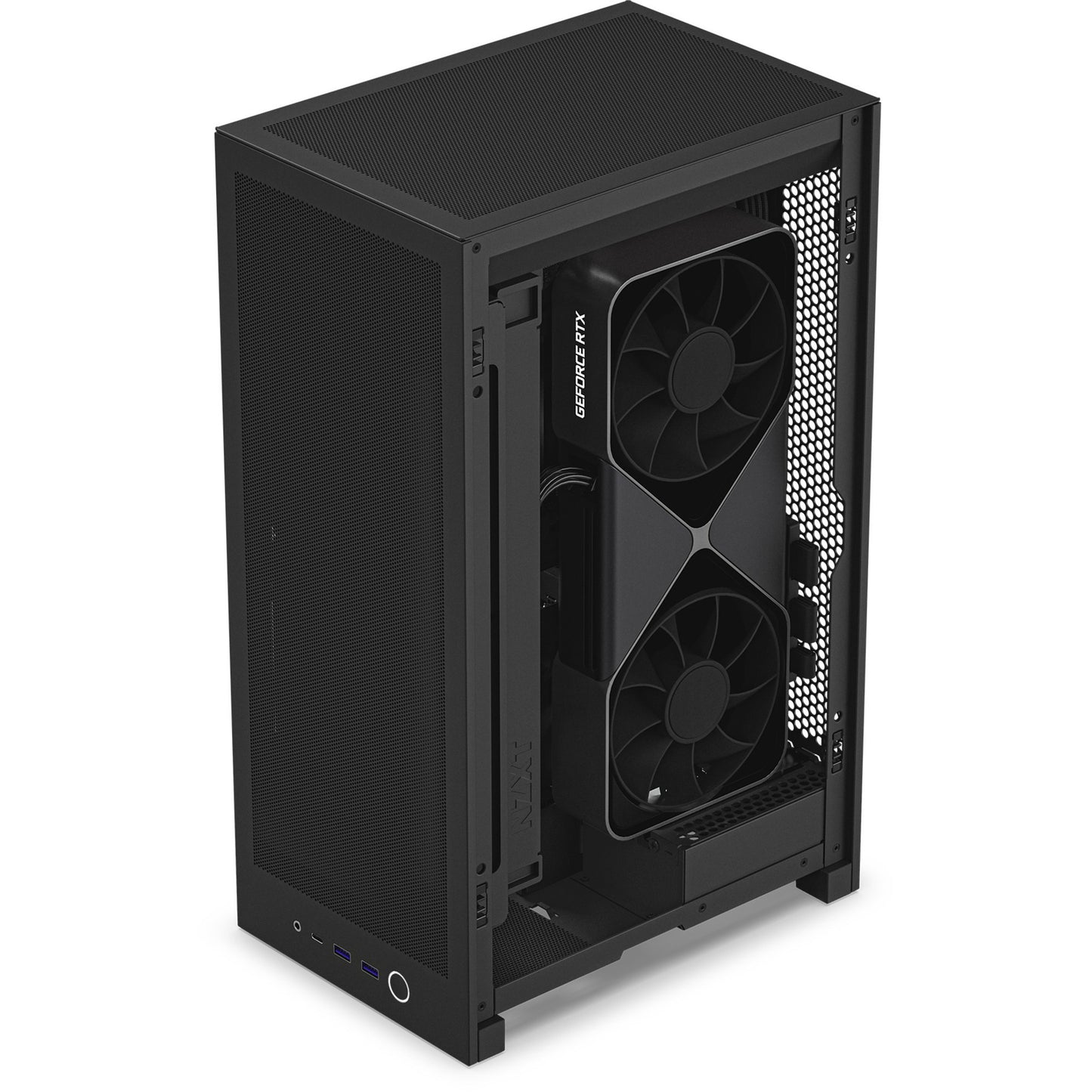 Boîtier mini tour Nzxt h2 flow (noir | 2x USB-A | 1x USB-C | verre trempé)